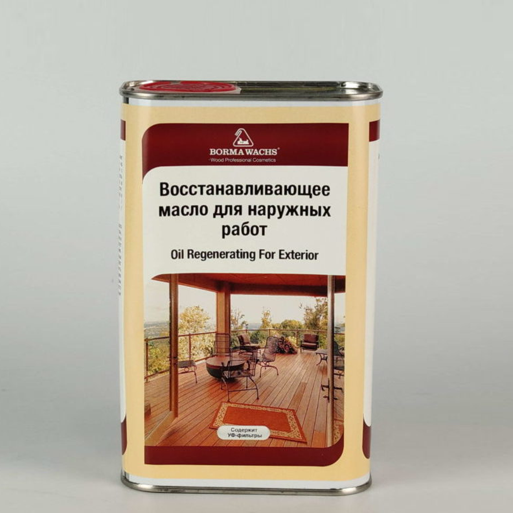 АКЦИЯ МАЙ 2025! Восстанавливающее масло BORMA EXTERIOR OIL REFRESHER для наружных работ 1 л 3975