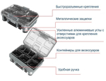 Новинка! Малый кейс - органайзер с прозрачной крышкой, 4  съемных контейнера для аксессуаров STACK PACK TK-L SP SO FLEX 531468