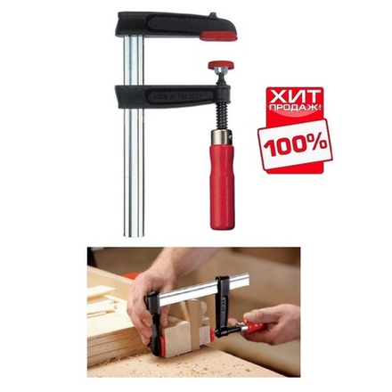 ХИТ! Струбцина из ковкого чугуна TPN с надежной деревянной ручкой BESSEY BE-TPN30BE