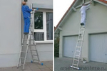 Шарнирная комбинированная лестница - стремянка Krause STABILO 2x3 и 2x6 133922