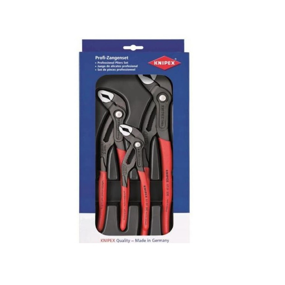 2025 ВЫГОДНЕЕ! Набор инструментов 3 шт COBRA в ложементе KN-87 01 180 / 250 / 300 KNIPEX KN-002009V02