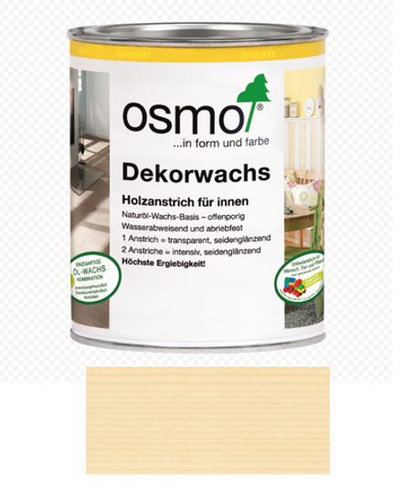 Прозрачная краска на основе масел и воска Osmo 3101 Бесцветное 0,125 л Dekorwachs Transparent для внутренних работ Osmo-3101-0,125 10100091