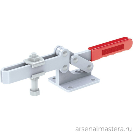 Зажим механический с горизонтальной ручкой усилие 630 кг прижим 127 мм база 45 мм Woodwork GH-204-GBL