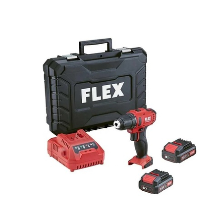 Комплект DD 2G 10.8-LDBC/2.5 Аккумуляторный шуруповерт двухскоростной, ДВА аккумулятора AP 10,8 / 2,5 Ач, зарядное устройство CA 10.8 в кейсе FLEX 516155