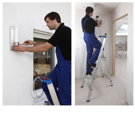 Стремянка свободностоящая STABILO 4 ступеней KRAUSE 124517