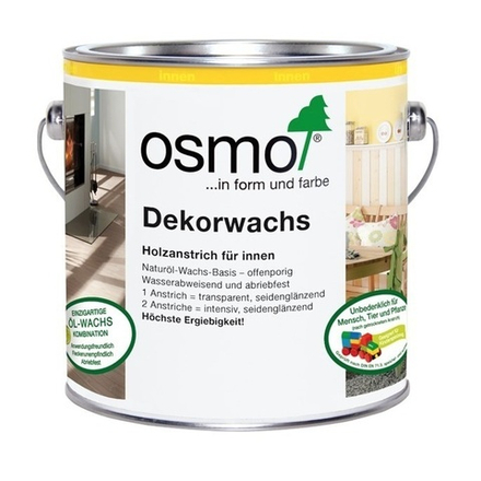 Масло цветное Osmo 3124 Желтый 0,75 л Dekorwachs Deckend DWD для внутренних работ 10100044