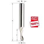 ХИТ! Фреза спиральная по алюминию HSS Co Z1 S8 D 6 x 14 x 60 RH CMT 188.060.51