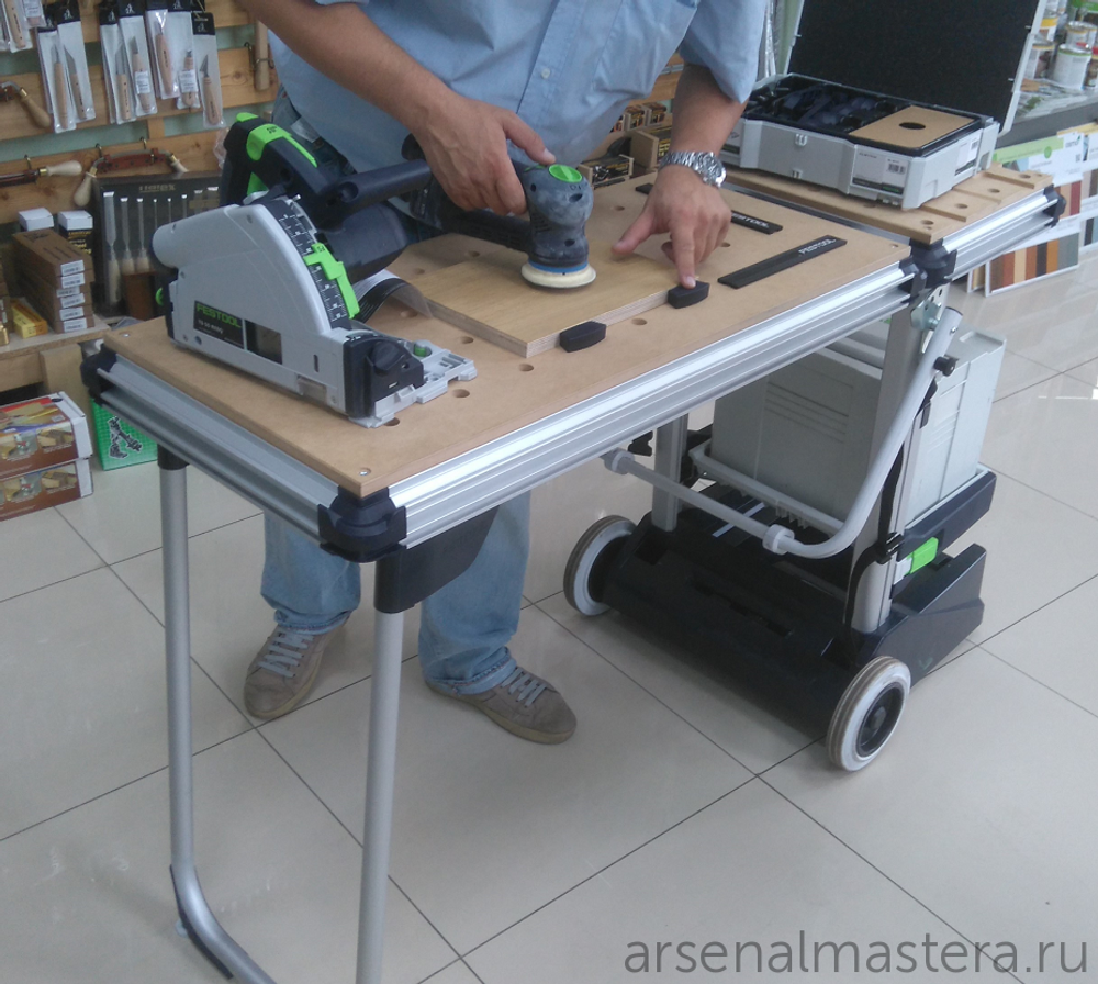 Мобильный многофункциональный верстак FESTOOL MW 1000 в комплекте со столом TSB/1-MW 1000 203802
