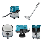Новинка! Аккумуляторный пылесос Makita VC 003 GLZ XPT, серия XGT BL 40В, 265 Вт, 230 мбар, бак 15 л, L-класс, сухая и влажная уборка, удаление пыли при пилении, фрезеровании, шлифовании и строгании дерева, сверлении в камене и бетоне VC003GLZ