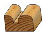 Фреза врезная профильная WPW 19 x 13 x 41 x 8 R6.3 RV06005