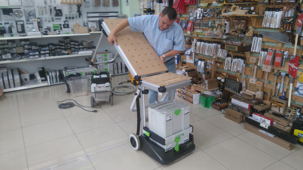Мобильный многофункциональный верстак FESTOOL MW 1000 в комплекте со столом TSB/1-MW 1000 203802