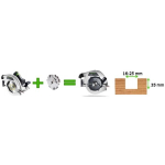 Приспособление для фрезерования пазов FESTOOL VN-HK85 130x16-25 576803