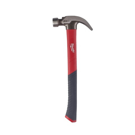 Молоток с рукояткой из стекловолокна Fiberglass Curved Claw Hammer 20 унций / 570 г Milwaukee 4932478658