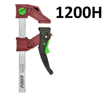 ХИТ! Быстрозажимная экстрасильная струбцина с трещоточным механизмом Pal Light 16 х 8 см усилие до 1200 Н Piher 30901 М00016048