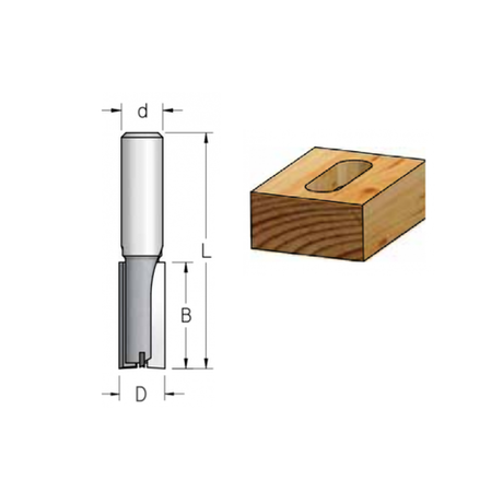 Фреза пазовая врезная WPW 10.0 x 19 x 51 x 8 PT31005