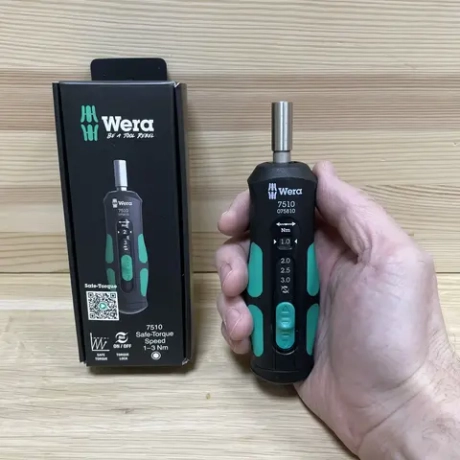 АКЦИЯ 2026! Динамометрическая отвертка WERA Kraftform Safe-Torque Speed 7510 1-3 Нм WE-075810