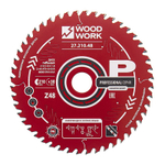 Пильный диск 210 х 1,8 х 30H х 48T Для продольного и поперечного реза дерева Woodwork 27.210.48