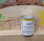 ХИТ! Цветное масло для древесины Osmo 3188 Снег 0,125 л Dekorwachs Intensive Tone для внутренних работ Osmo-3188-0,125 10100456