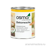 ХИТ! Цветное масло для древесины Osmo 3186 Белое матовое 0,75 л Dekorwachs Intensive Tone для внутренних работ Osmo-3186-0.75 10100409