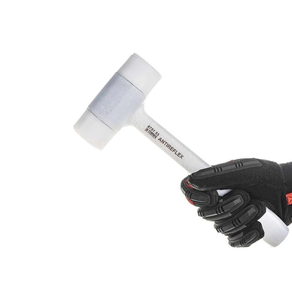 Новинка! Молоток с ручкой ANTIREFLEX, белый боек  l 310 мм, 624 гр NAREX 875153
