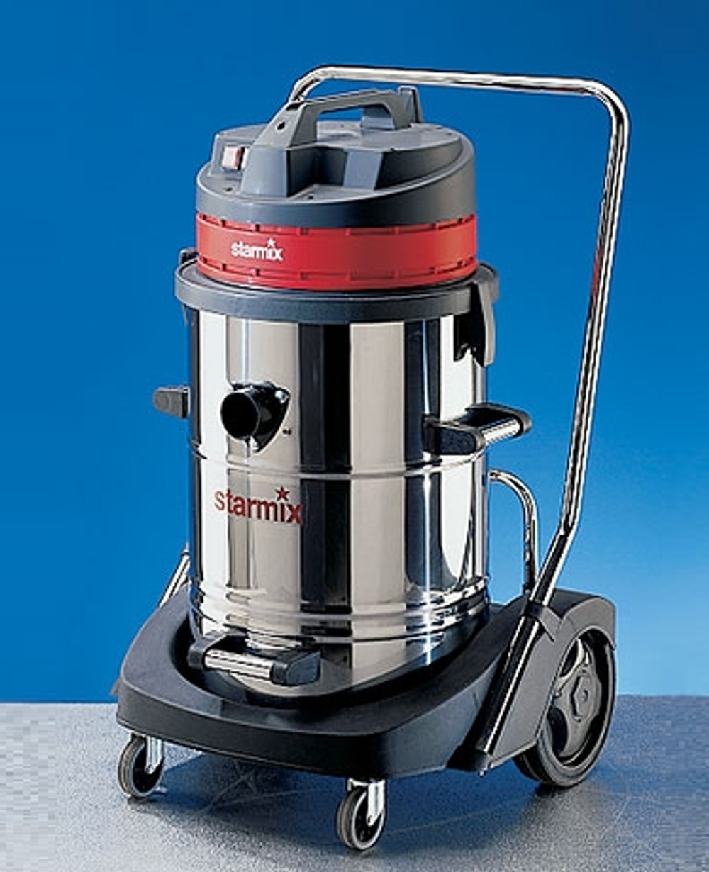 Новинка! Промышленный трехтурбинный пылесос, водопылесос Starmix GS 3078 PZ, сбор пыли и воды, 3 мотора. 3,6 кВт, 205 Мбар, 162 л/сек, бак 78 л (сталь) 106328