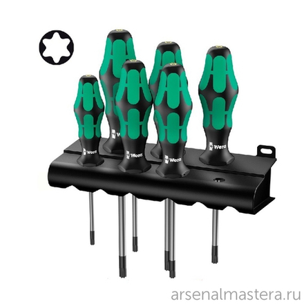 Набор 6 предметов ОТВЕРТКИ Kraftform Plus 367/6 TORX 028062 WERA WE-028062