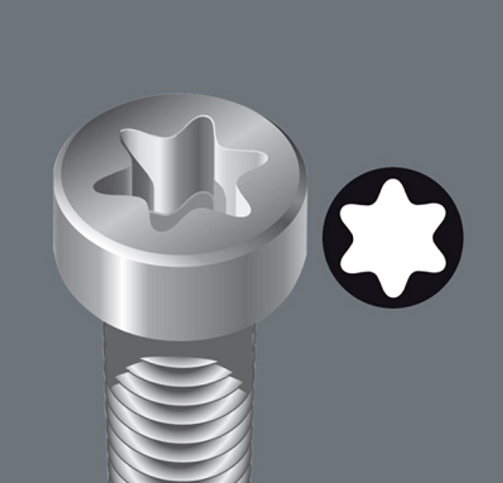 Набор 6 предметов ОТВЕРТКИ Kraftform Plus 367/6 TORX 028062 WERA WE-028062