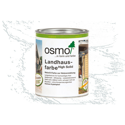 Непрозрачная краска для наружных работ Osmo 2101 белая 0,75 л Landhausfarbe Osmo-2101-0.75 11400027