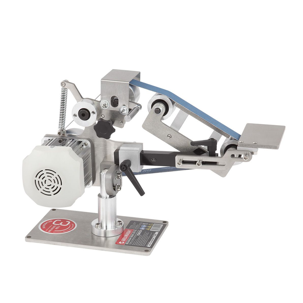 Новинка! Станок шлифовальный ленточный BELMASH BGM-301VS 220В 0,6 кВт, для радиусной шлифовки, выборки в древесине, обработки торцов, фасонных элементов, шлифовки и заточки инструмента S350A