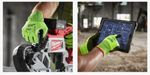 АКЦИЯ СИЗ! Перчатки защитные Hi-Vis Cut level Хай Виз Кат Левел 5/E уровень сопротивления размер 7 / S MILWAUKEE 4932479931
