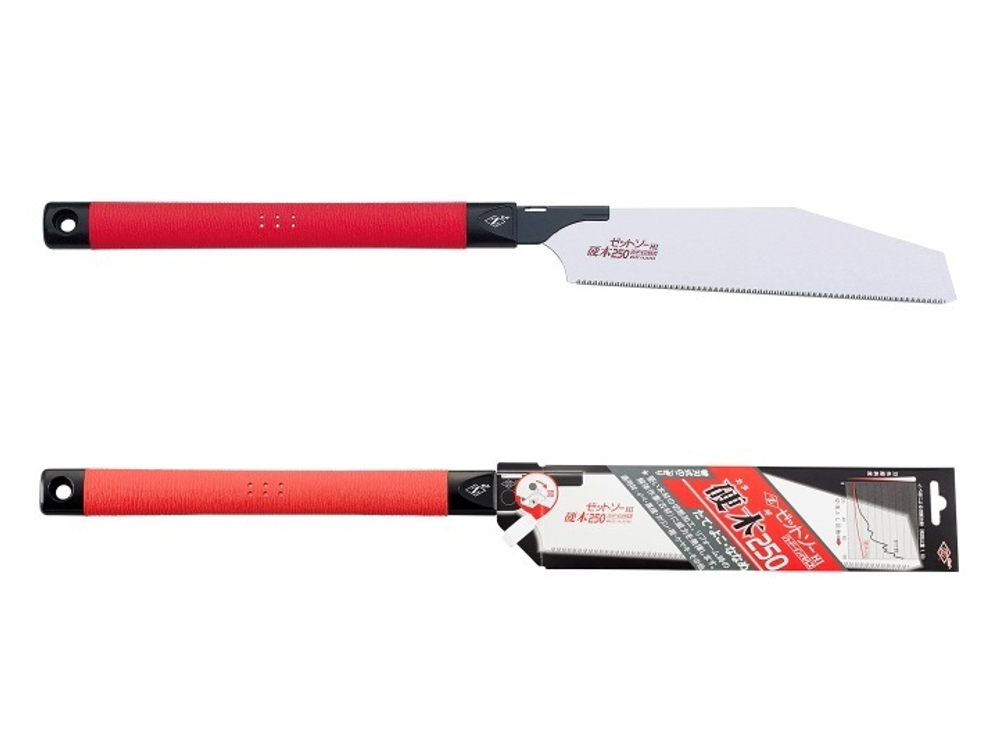 УСПЕЙТЕ КУПИТЬ ХИТ! Пила японская Kataba Hardwood H-250 250 мм 14 tpi 0.5 мм пластиковая рукоять поперечный, продольный и комбинированный рез ZetSaw 15069 М00017246