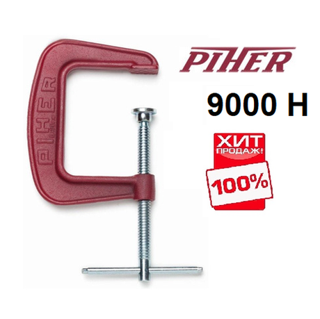 ЛУЧШИЕ ЦЕНЫ ХИТ! Струбцина винтовая G-образная Piher G 15,6 х 16,5 см 9000Н М00006391