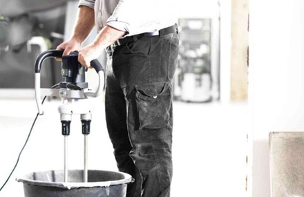 Перемешиватель (строительный миксер) 1,5 кВт 2 - х скоростной 90 л FESTOOL MX 1600/2 REQ DUO DOUBLE 575822