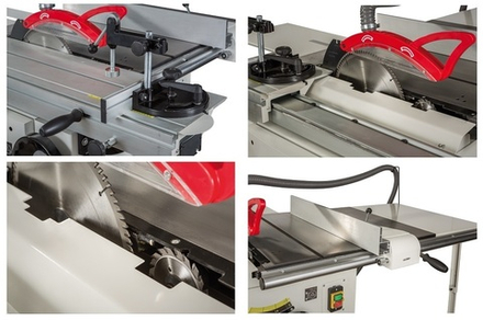 Форматно - раскроечный станок профессиональный JET JTSS-1600 380 В 3,8 кВт, каретка 1600 мм, диск 300 мм 10000044T