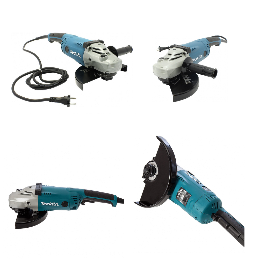 Новинка! Угловая шлифмашина УШМ Болгарка электрическая (сетевая) Makita GA 9020 220В 2,2 кВт, диск 230 мм, для резки и шлифовки твердых металлов, камня и кирпича GA9020