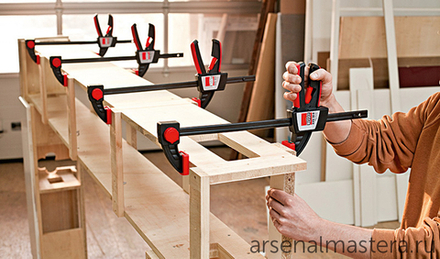 АКЦИЯ 2026 ХИТ! Струбцина для работы одной рукой быстрозажимная EZS BESSEY BE-EZS45-8