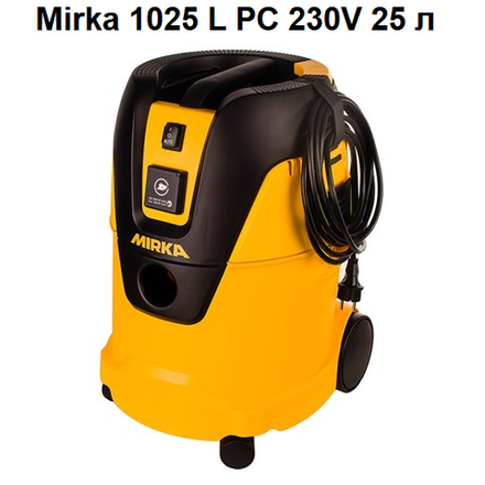 Пылесос Mirka 1025 L PC 230V объем 25 л для сухого и влажного режима работы 999000111