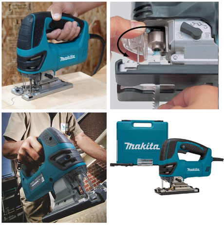 ЗИМОЙ ВЫГОДНЕЕ ХИТ! Электрический лобзик Makita 0,72 кВт с маятниковым ходом, в кейсе 4350FCT