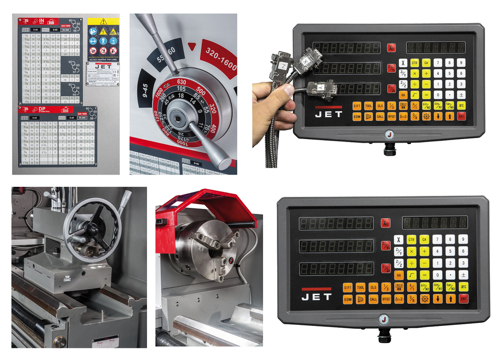 Новинка! Токарно - винторезный станок по металлу Jet GH-2060 ZH DRO RFS 380В 12кВт серии ZH O500 мм расширенная комплектация 50000831T