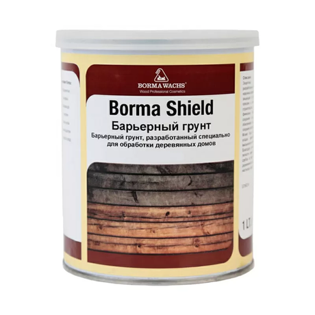 Новинка! Барьерный грунт Borma Shield для деревянных домов 5 л, Грунт - антисептик для наружных работ 3631