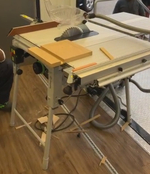 Монтажная дисковая пила 2,2 кВт диск 254 мм FESTOOL TKS 80 EBS-Set с подвижным столом, кожухом, упором 575828