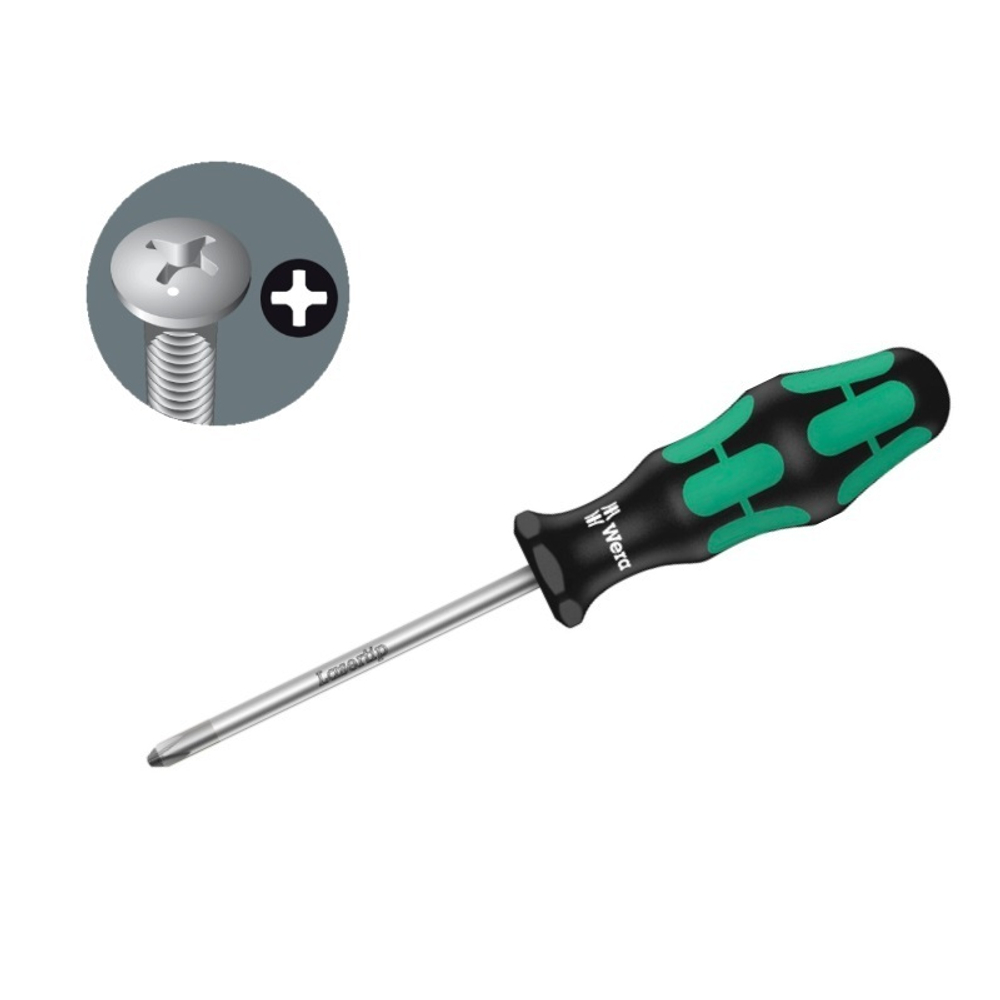 Отвертка крестовая Phillips Kraftform Plus 350 PH 3 x 150 мм 008735 WERA WE-008735