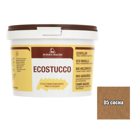 Новинка! Шпаклевка водная Borma Ecostucco 1 кг цвет 05 сосна для внутренних работ 1550PI