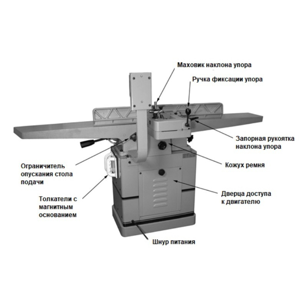 Фуговальный станок профессиональный 230 В 2.4 кВт Powermatic 60HH 1610086K-RU