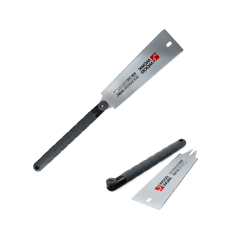 Новинка! Пила двусторонняя Ryoba 250 мм, 18TPI / 6-10TPI, 0.7 мм пластиковая рукоять, универсальное пиление Woodwork HSR-250