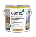 Масло с воском для твердых пород древесины Osmo 1101 бесцветное шелковисто-матовое 2,5 л Klarwachs для внутренних работ Osmo-1101-2,5 10200002