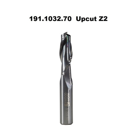 Фреза спиральная 10 х 70 / 32 х 10 монолитная твердосплавная Upcut Z2 Woodwork 191.1032.70