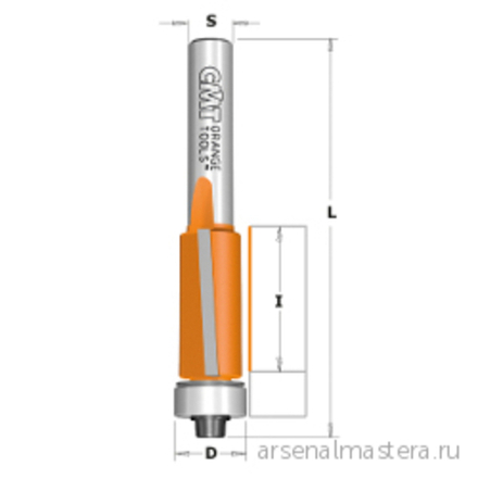 Фреза обгонная (нижн. подш.) S12 D 12,7 x 38,1 CMT 906.629.11