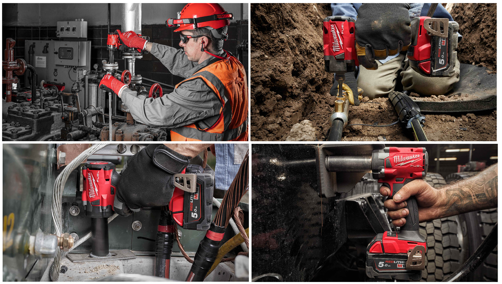 Легкий старт: Аккумуляторный импульсный гайковерт Milwaukee M18 FIW2P12-0X FUEL, Квадрат ½″ с фиксацией пином, в кейсе 4933478446