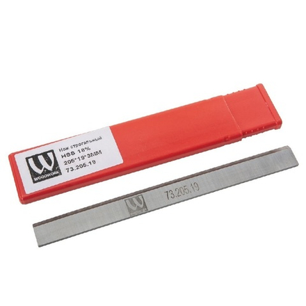 ЗИМА ДЕШЕВЛЕ ХИТ! Нож строгальный HSS 18 проц. 205 х 19 х 3 мм 1 шт WOODWORK для 60А, 60C, JJ-8-M, JJ-8L-M, JJ-866 JET 73.205.19